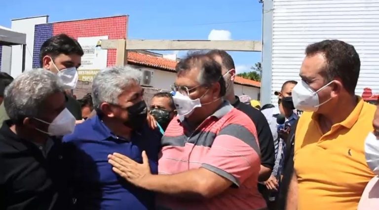 “Você não sabe, mas tô tomando conta de você”, diz Flávio Dino ao prefeito de Codó