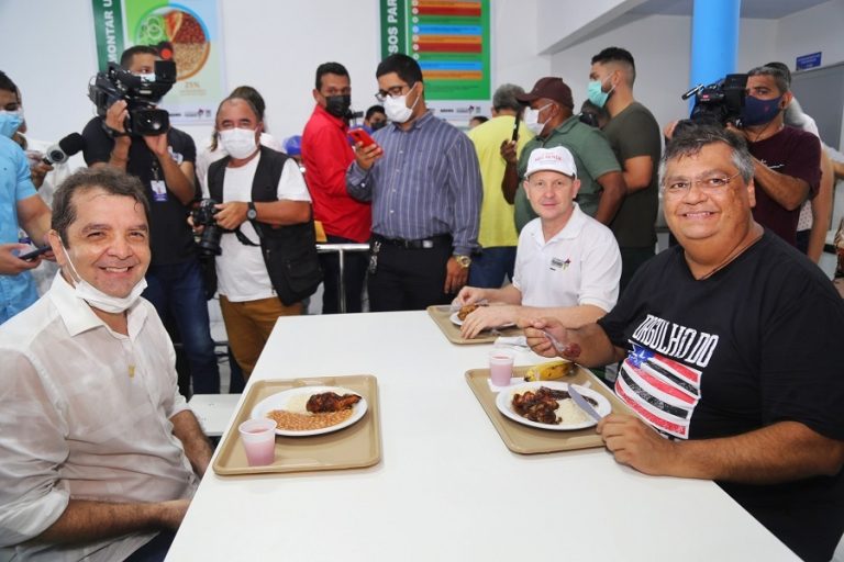 Após solicitações do prefeito Hilton Gonçalo, Flávio Dino e Brandão inauguram Restaurante Popular e realizam série de entregas