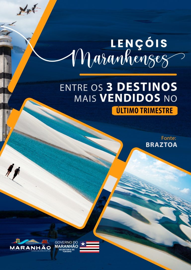 Lençóis Maranhenses entre os três principais destinos turísticos procurados no Brasil