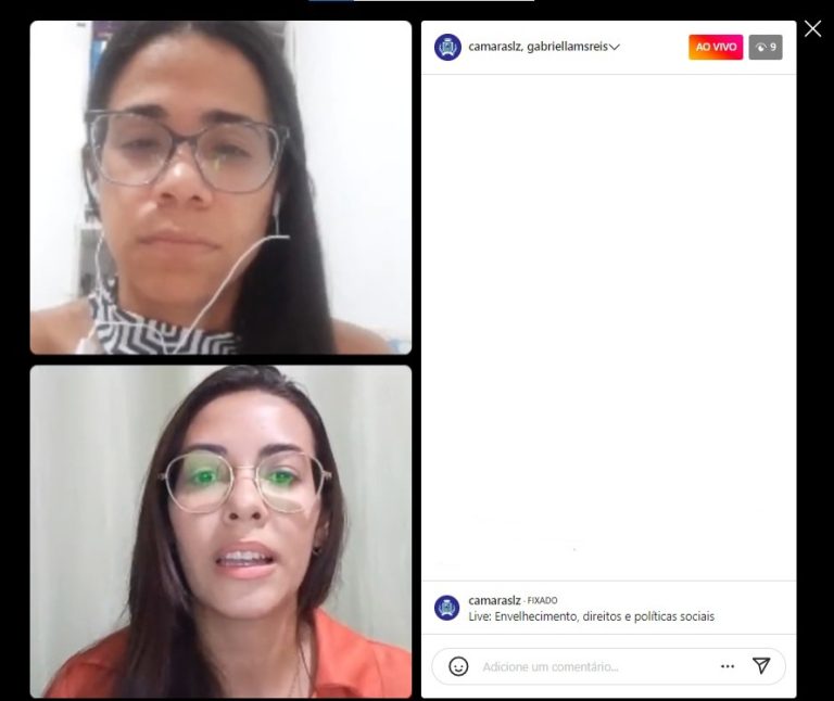 Câmara debate direito dos idosos em live nas redes sociais