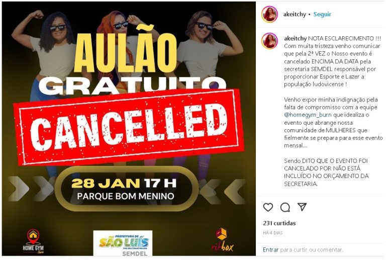 Sem orçamento, Semdel cancela apoio a projeto de dança em cima da hora e revolta grupo