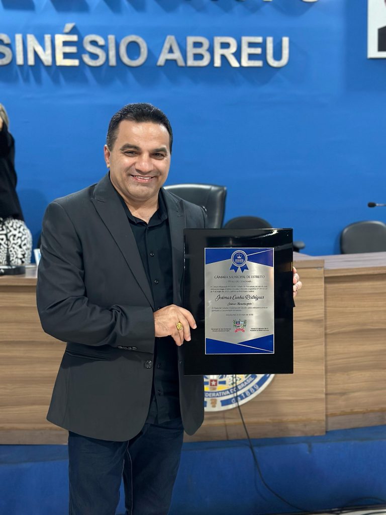 “Relação se ‘estreitou’ ainda mais”, diz Josimar ao receber título de cidadão em Estreito