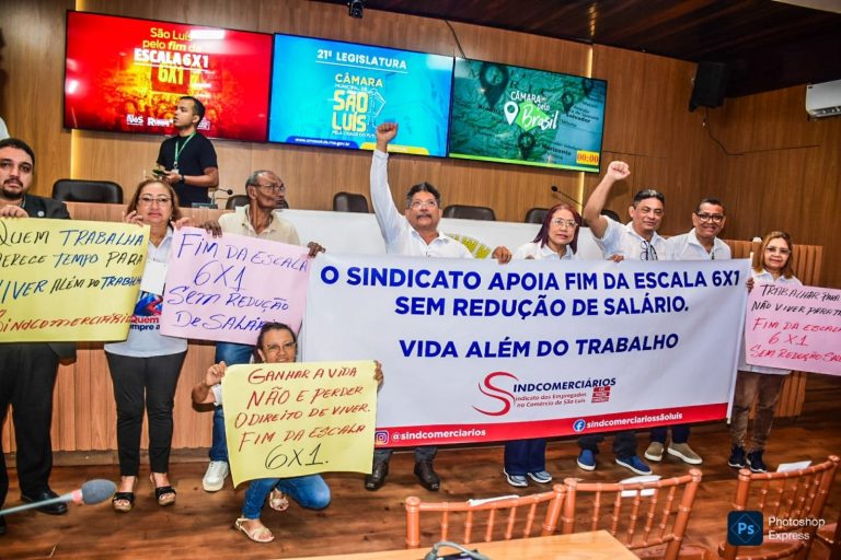 Sindcomerciários apoia fim da escala 6×1 em audiência