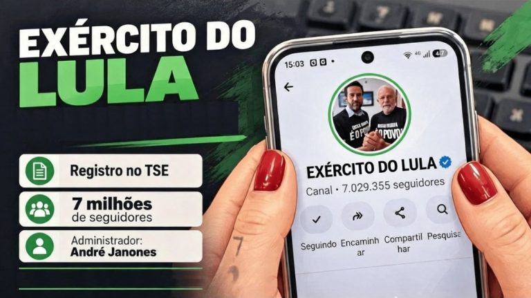 Canal Exército do Lula supera 7 milhões no WhatsApp